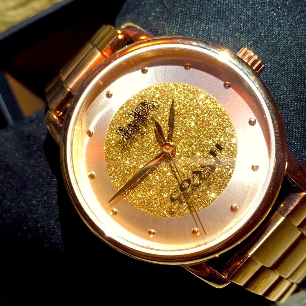 🐴🖤Coach® Super Gorgeous RoseGold Swarovski Watch🐴🖤